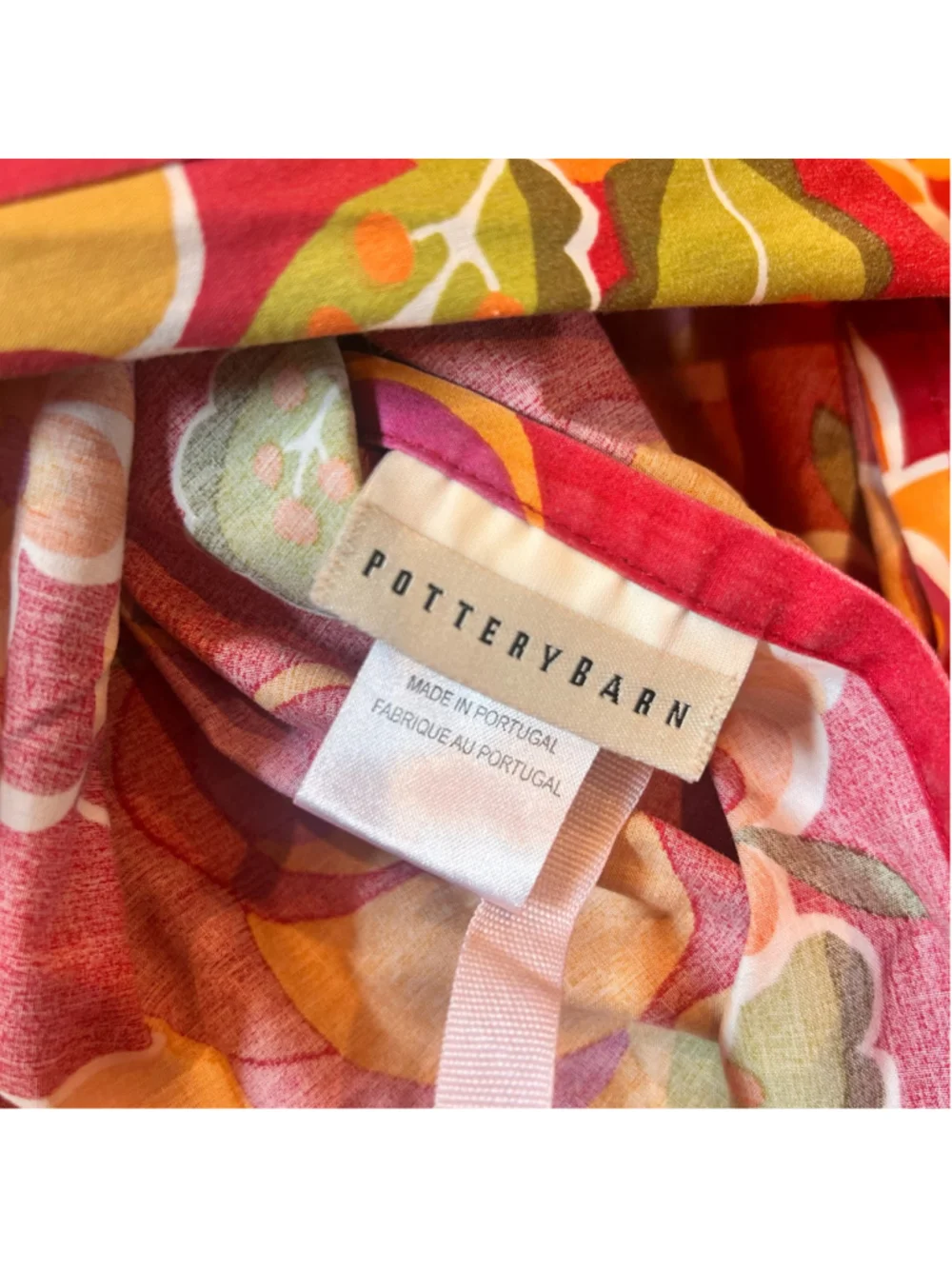 Pottery Barn King Floral Retro Duvet Cover with 2 Shams Reversible Dopamine